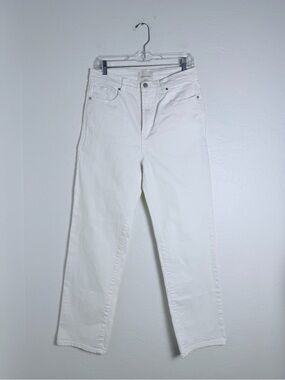 Habitual Women's Sz 8/29 Classic White Denim Jeans Straight Leg Dress Up or Down